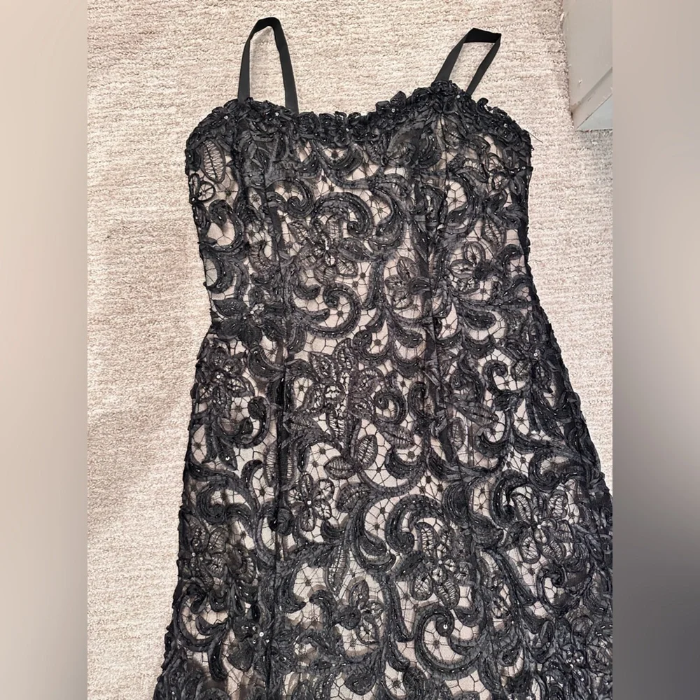 Montage by Mon Cheri Black Lace Dress - Picture 7 of 10